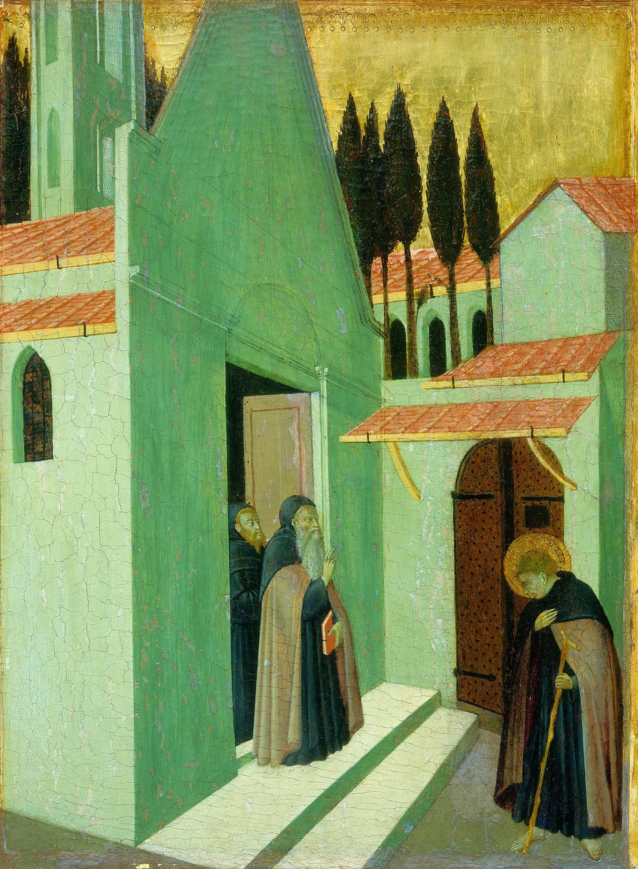 Opuszczenie klasztoru przez św. 14301435 autorstwa Sano di Pietro