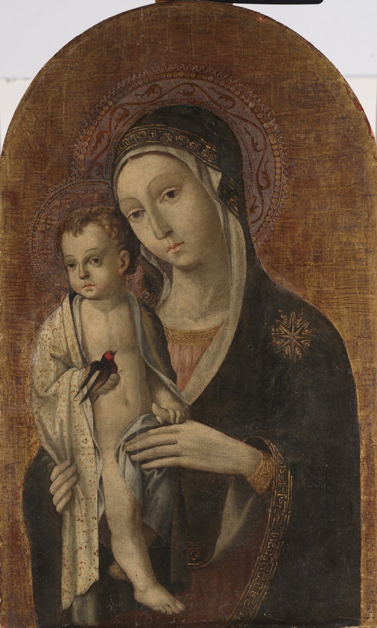 Madonna z Dzieciątkiem (tempera na panelu) autorstwa Sano di also Ansano di Pietro di Mencio Pietro