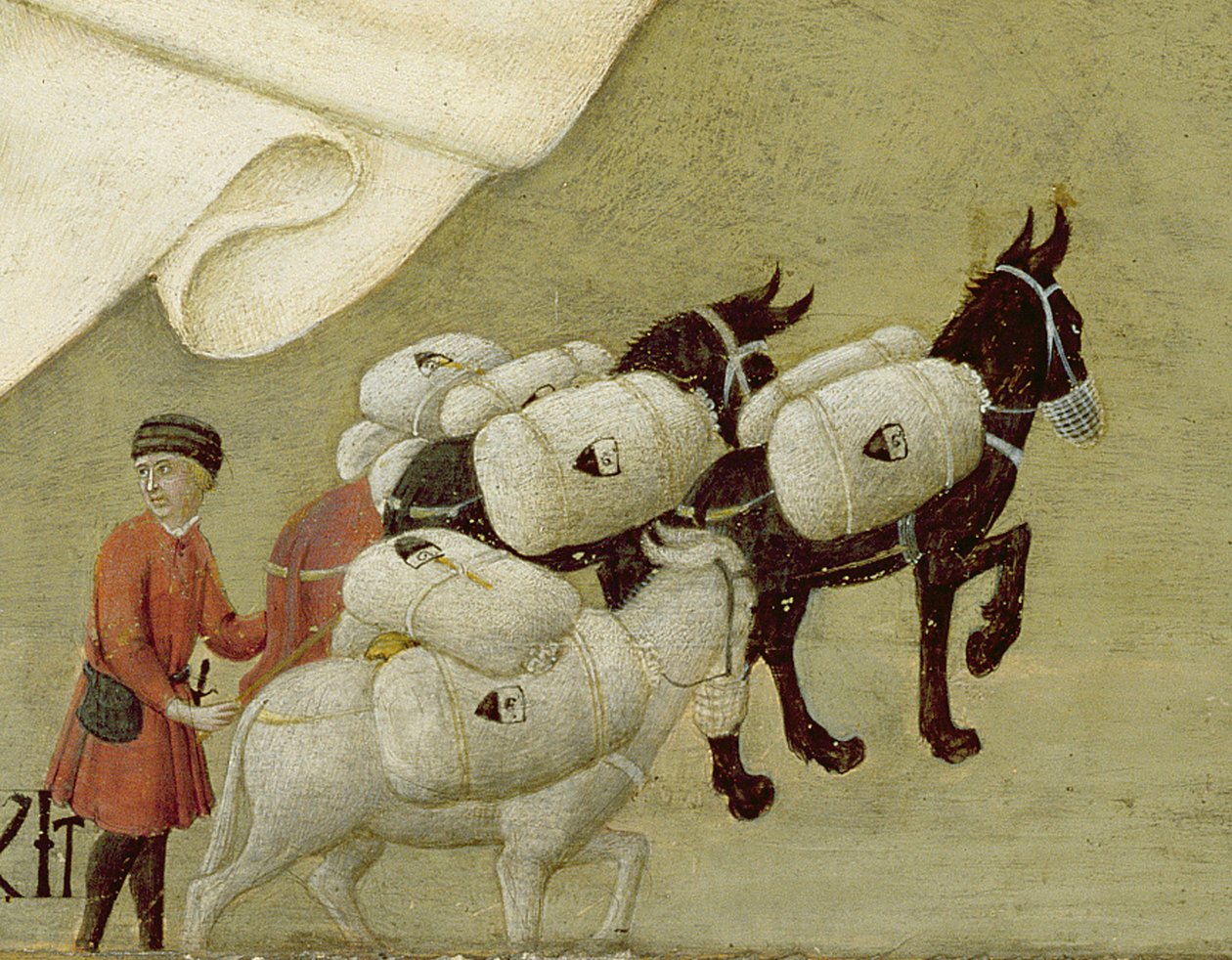 Objawienie Najświętszej Maryi Panny papieżowi Kalikstowi III (1378-1458) 1455-58 (olej na desce) (fragment 169574) autorstwa Sano di also Ansano di Pietro di Mencio Pietro