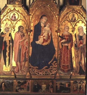 Madonna z Dzieciątkiem autorstwa Sano di also Ansano di Pietro di Mencio Pietro