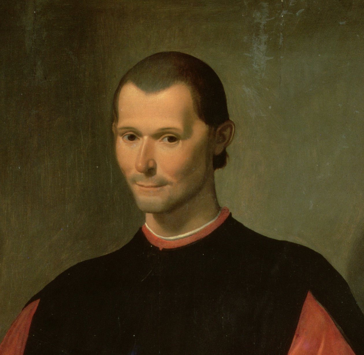Portret Niccolo Machiavelli 1469-1527, detal 62196 autorstwa Santi di Tito