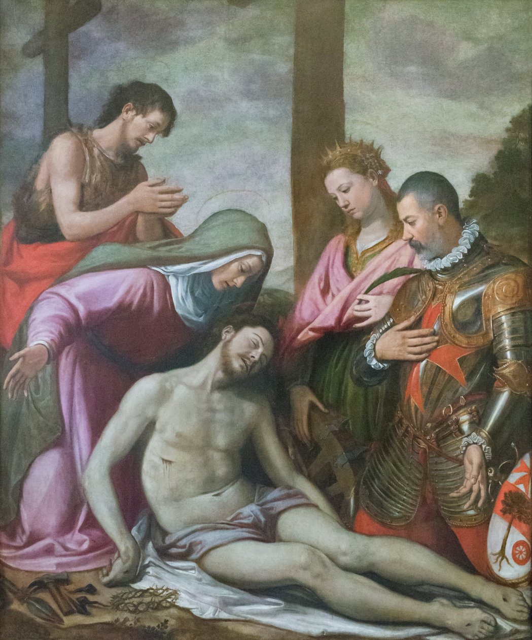 Złożenie Chrystusa, ok. 1592 (olej na drewnie autorstwa Santi di Tito