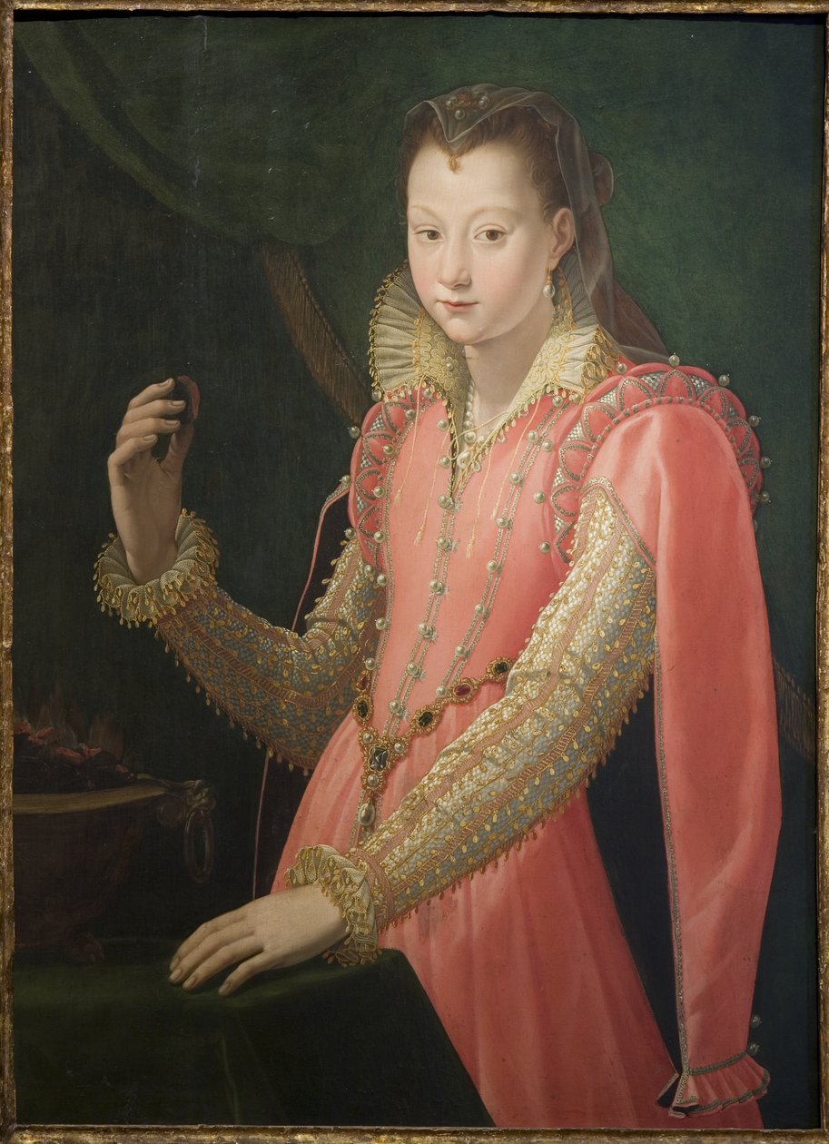 Portret młodej kobiety jako Portia Catonis autorstwa Santi di Tito