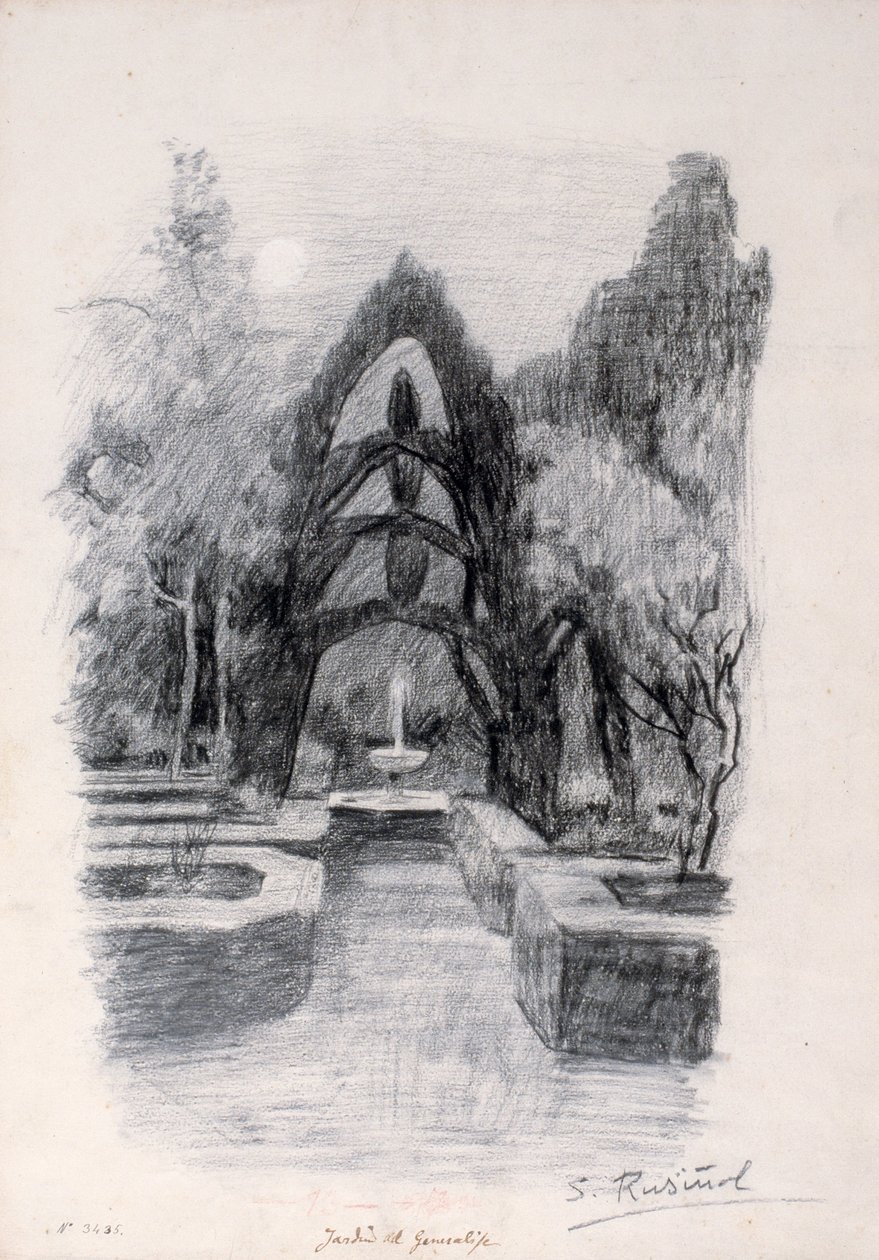 Ogrody Generalife autorstwa Santiago Rusiñol