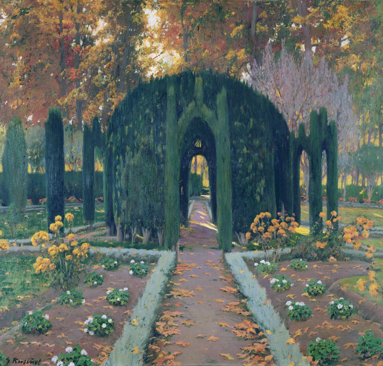 La Glorieta (Aranjuez) 1909 autorstwa Santiago Rusiñol