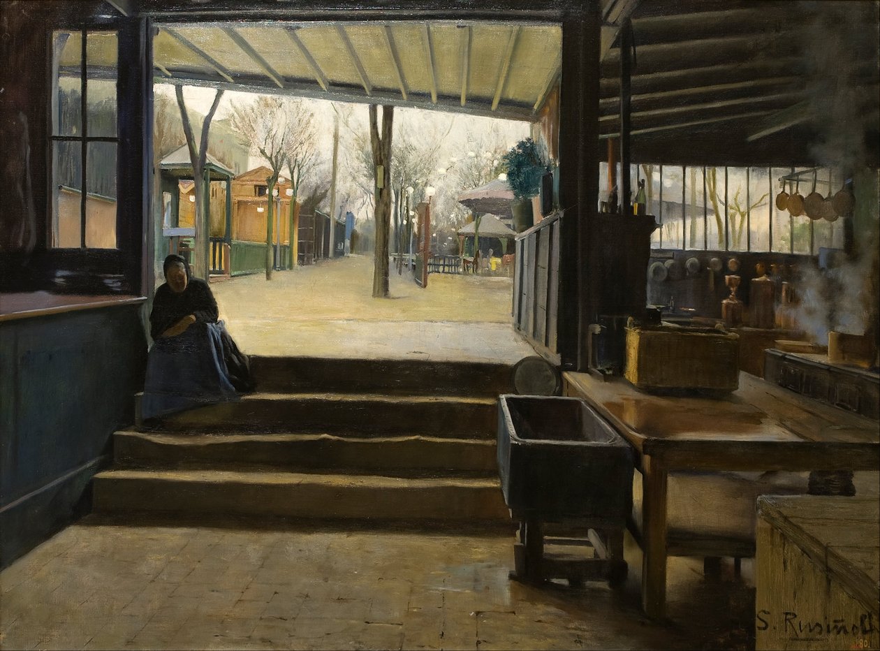Laboratorium La Galette autorstwa Santiago Rusiñol
