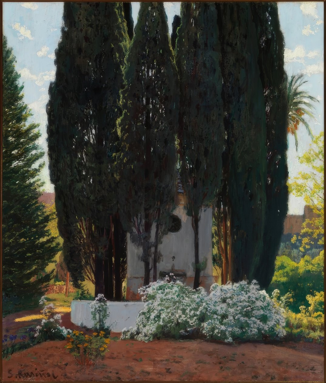 Studnia Cyrpressów autorstwa Santiago Rusiñol