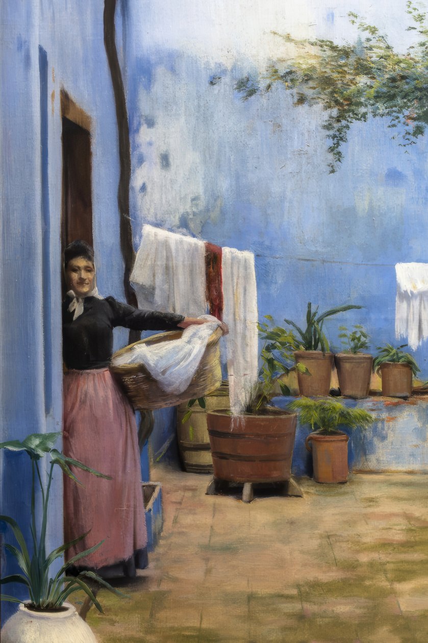 Niebieskie patio autorstwa Santiago Rusiñol