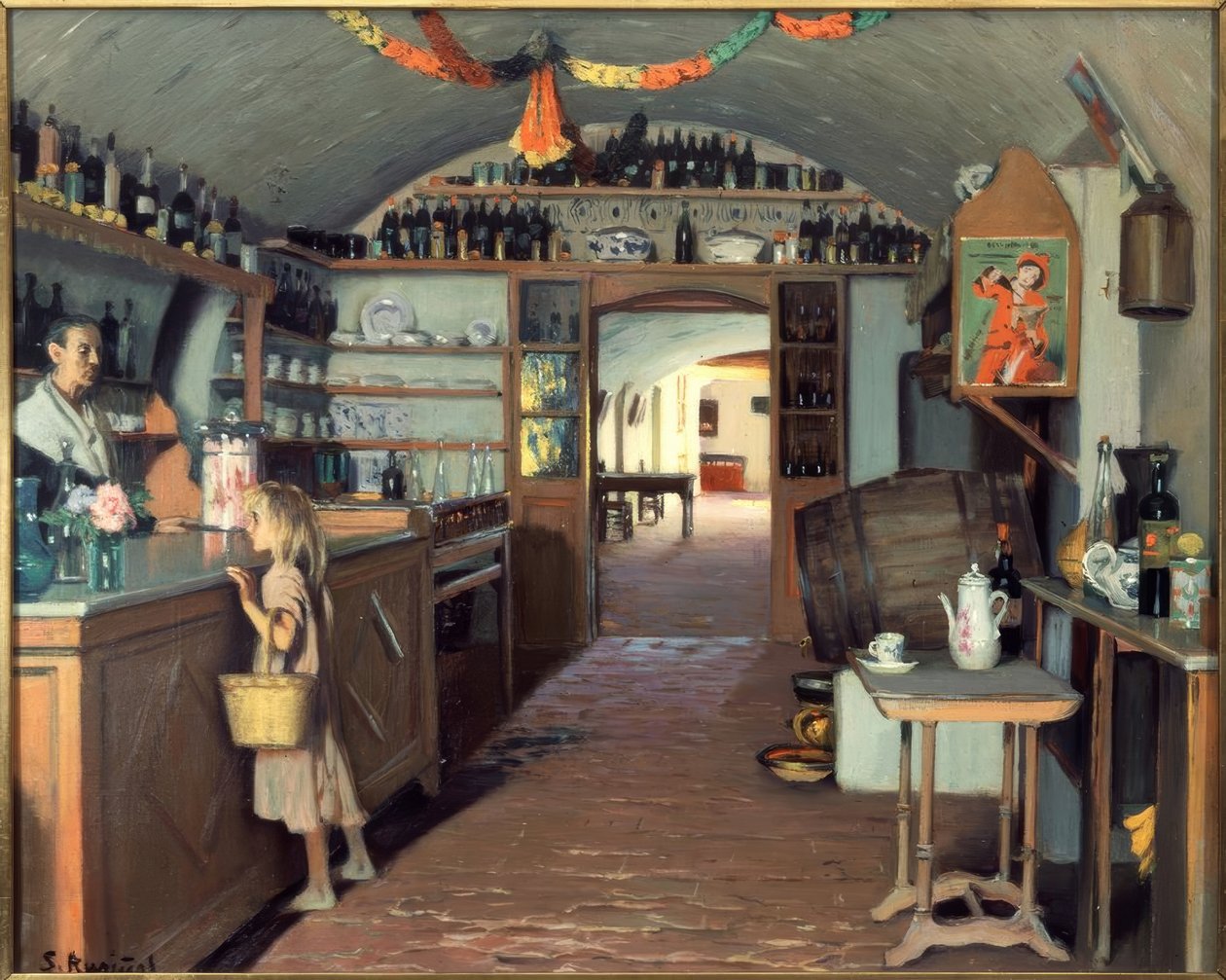 Mała tawerna autorstwa Santiago Rusiñol