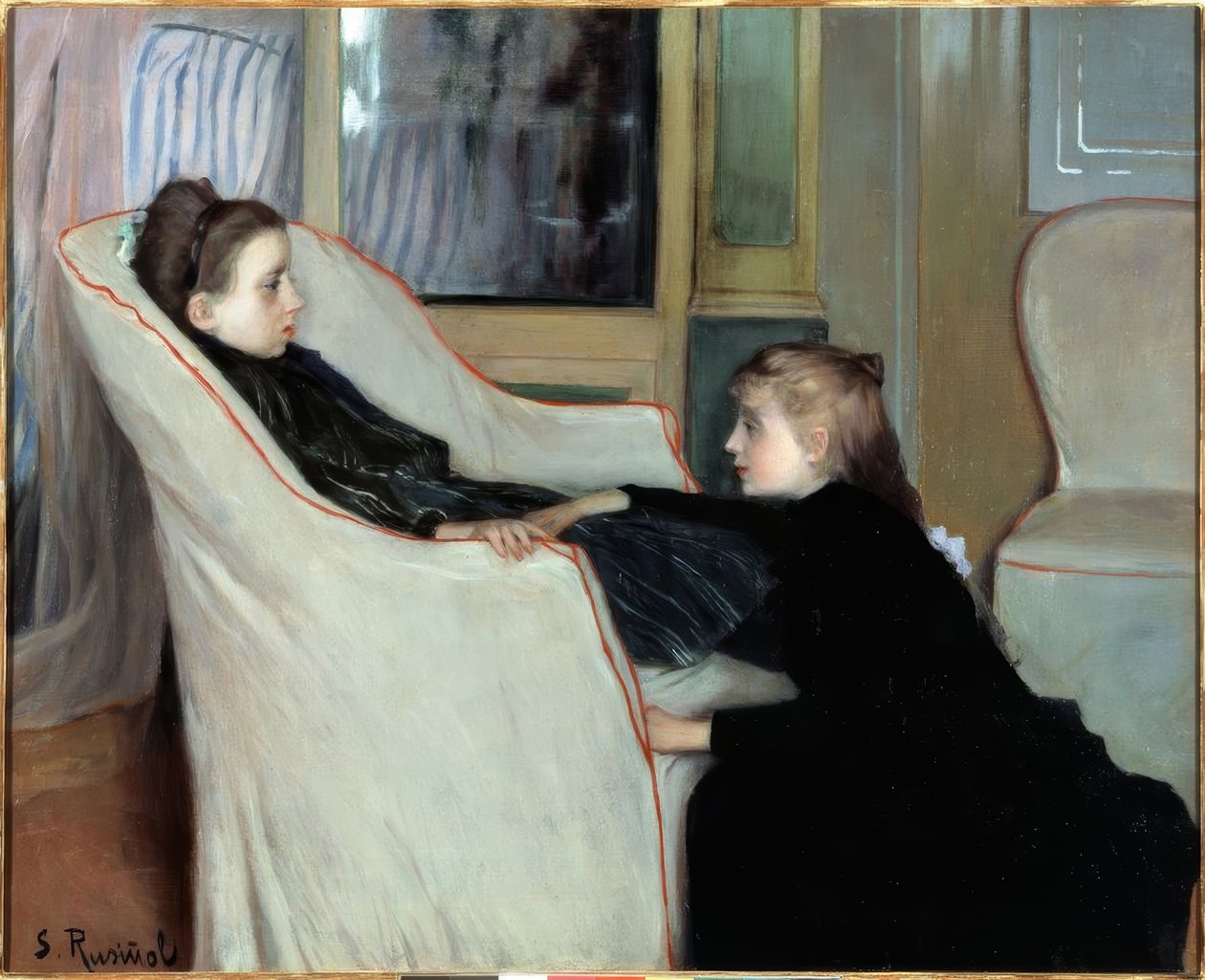 Dziewczyna Rekonwalescencja autorstwa Santiago Rusiñol
