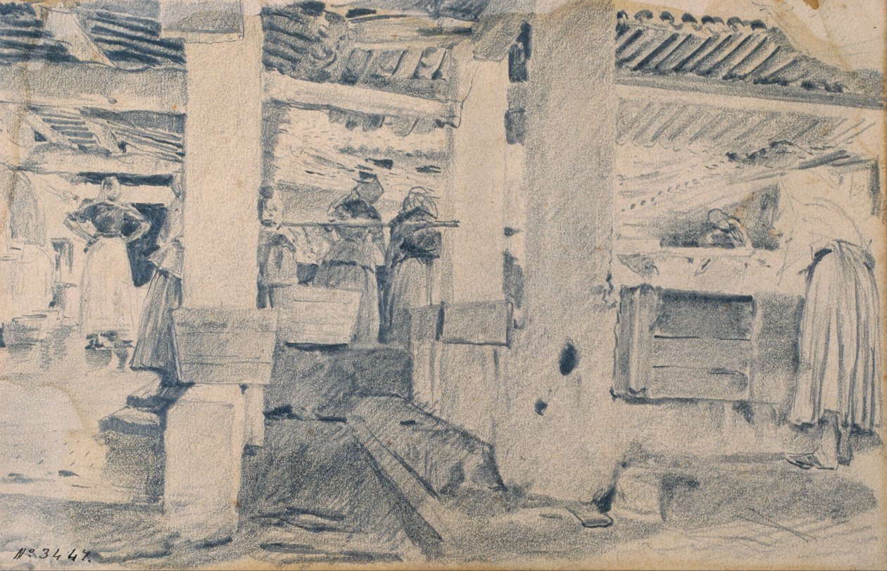 Myjnia Wnętrze autorstwa Santiago Rusiñol