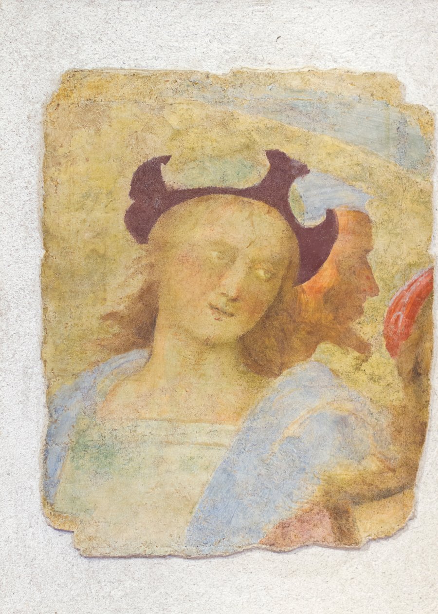 Młody człowiek (fresk) autorstwa Sanzio of Urbino (attr. to) Raphael