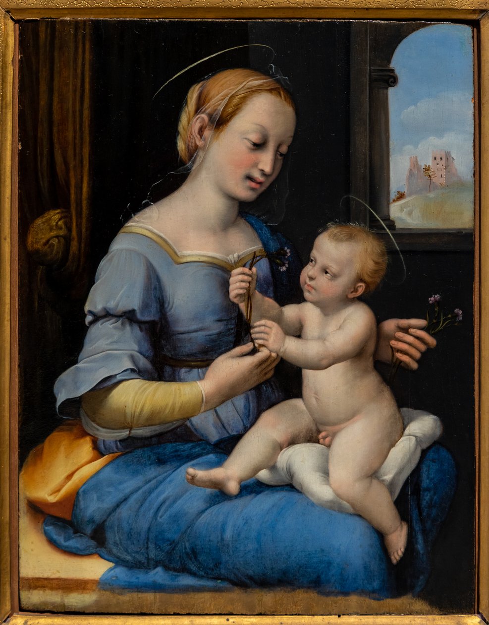 Madonna Róż autorstwa Sanzio of Urbino (workshop) Raphael