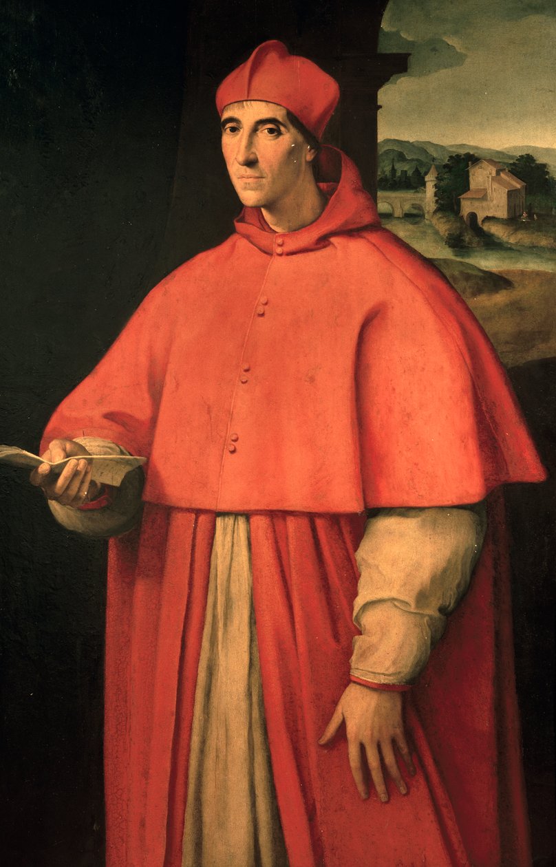 Portret kardynała Alessandro Farnese, przyszłego papieża Pawła III (Canino autorstwa Sanzio of Urbino (workshop) Raphael