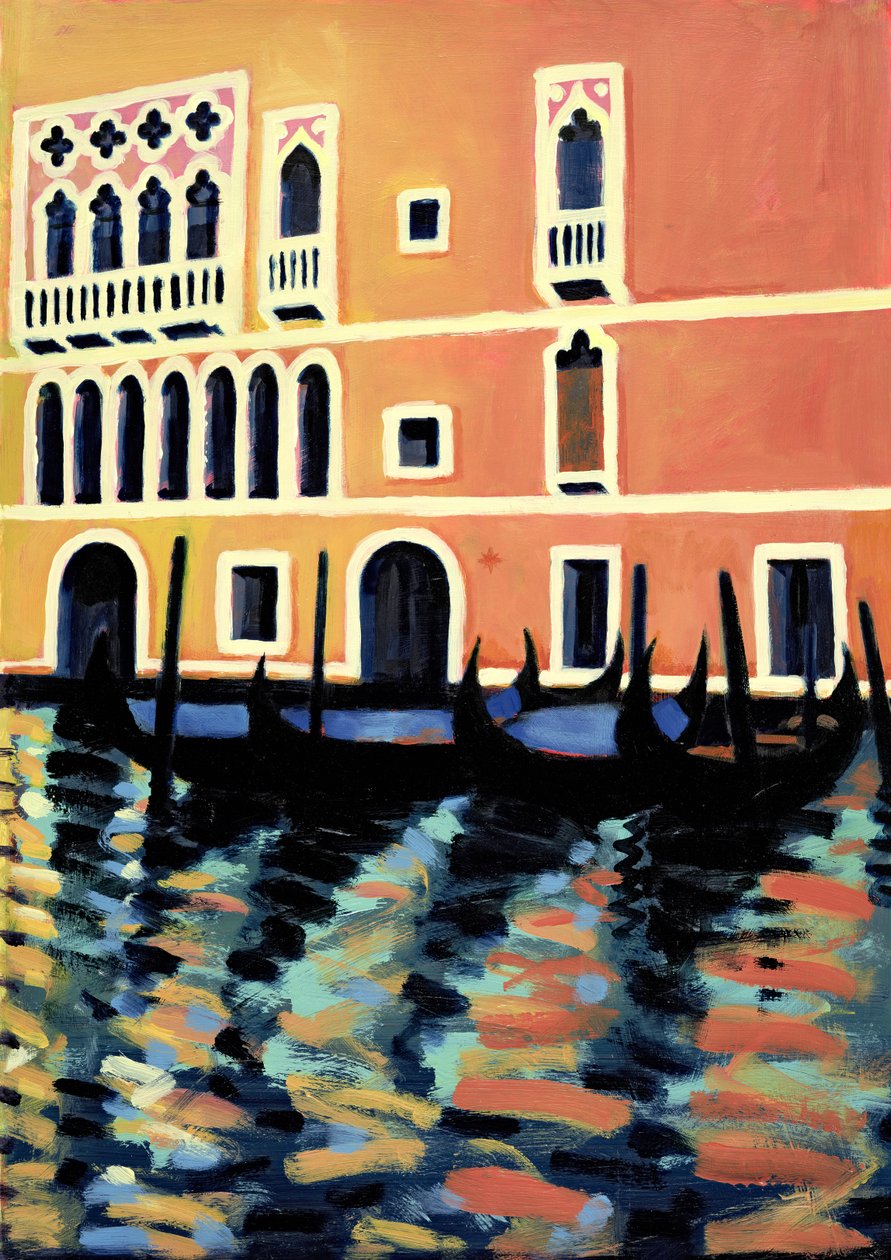 Canal Grande I (olej na karcie) autorstwa Sara Hayward
