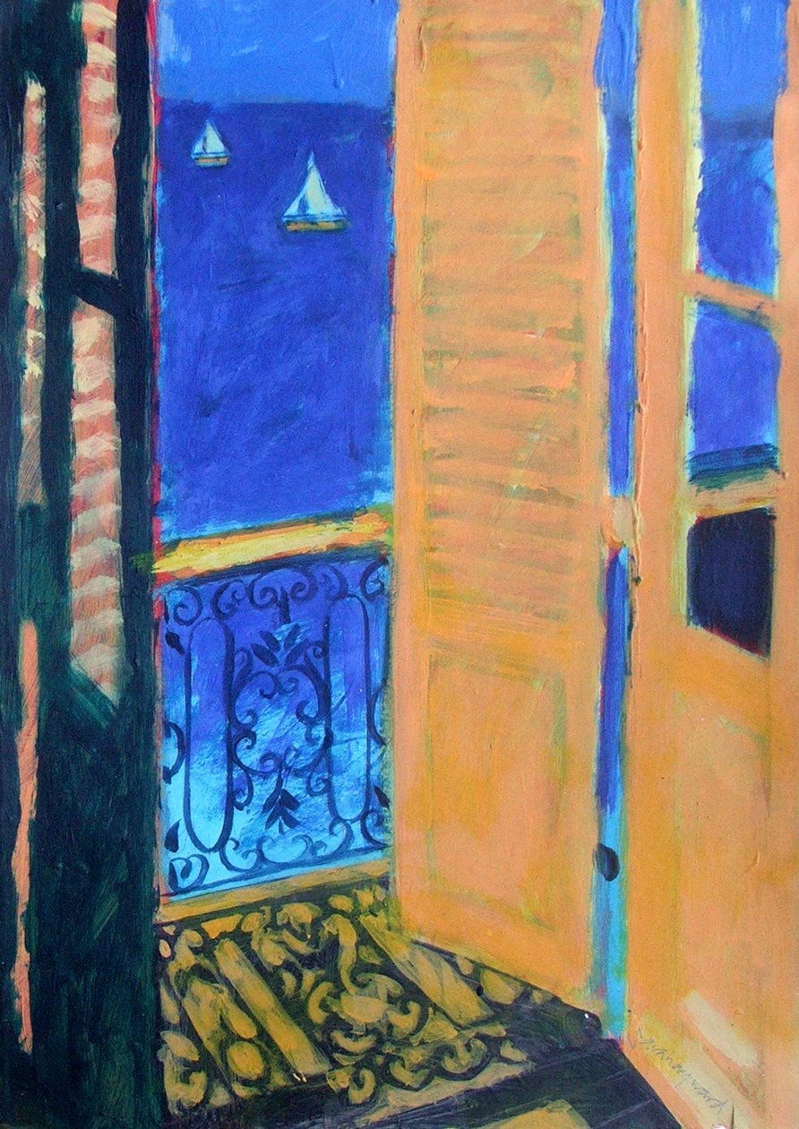 Dinard (akryl na płótnie) autorstwa Sara Hayward
