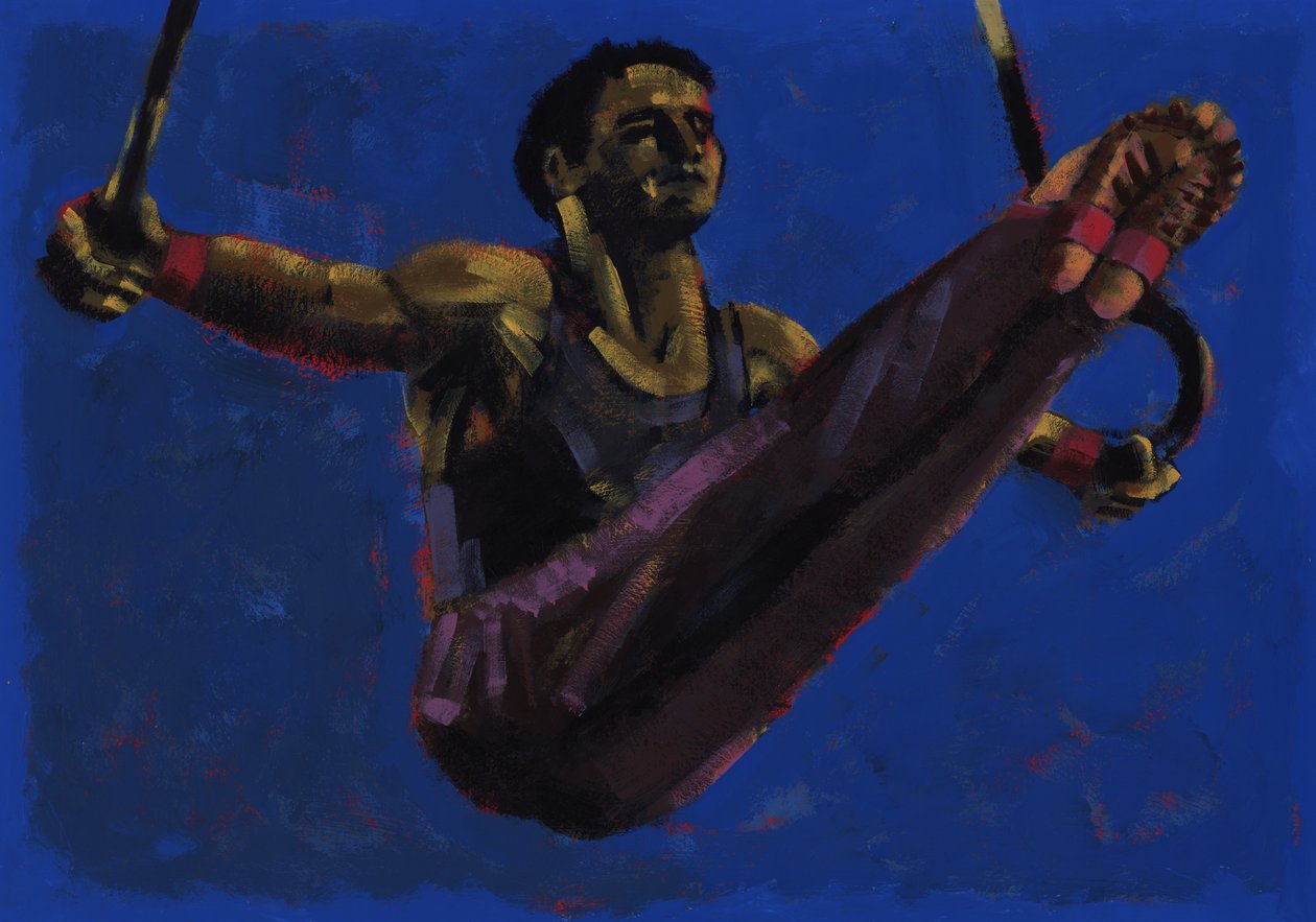 Pierścienie, 2009 (akryl) autorstwa Sara Hayward