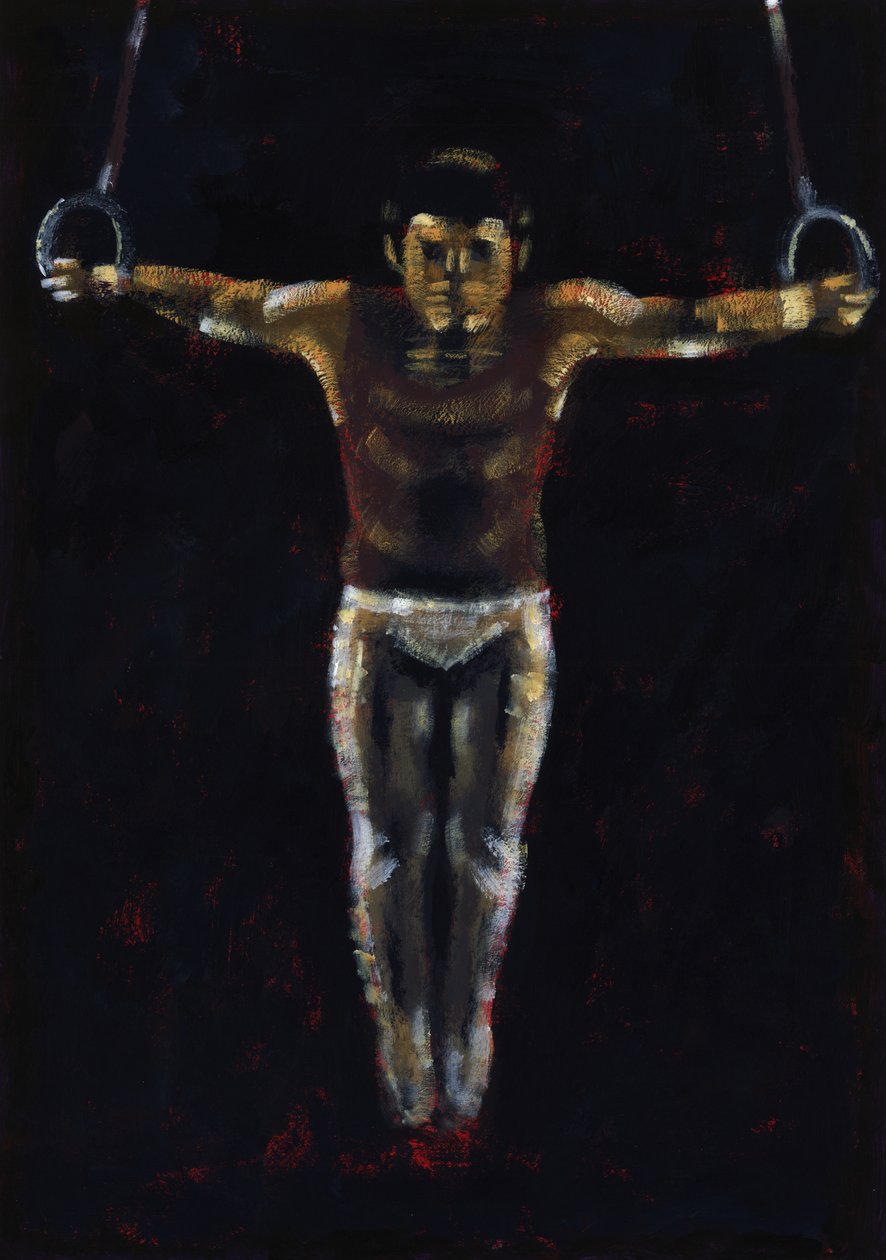 Pierścienie, 2009 (akryl) autorstwa Sara Hayward