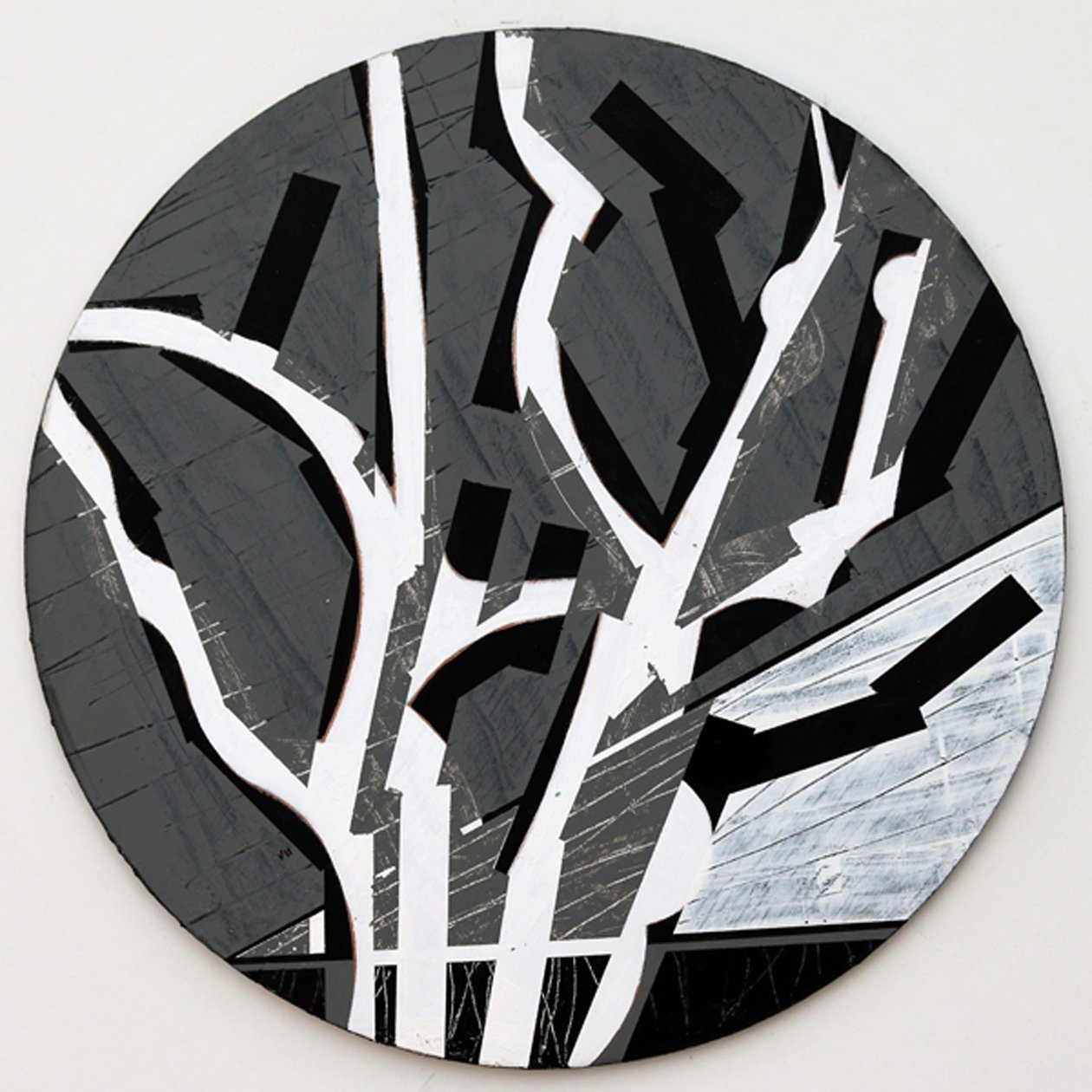 Twixt Heaven & Earth VII-B (akryl na okrągłej tablicy) autorstwa Sara Hayward