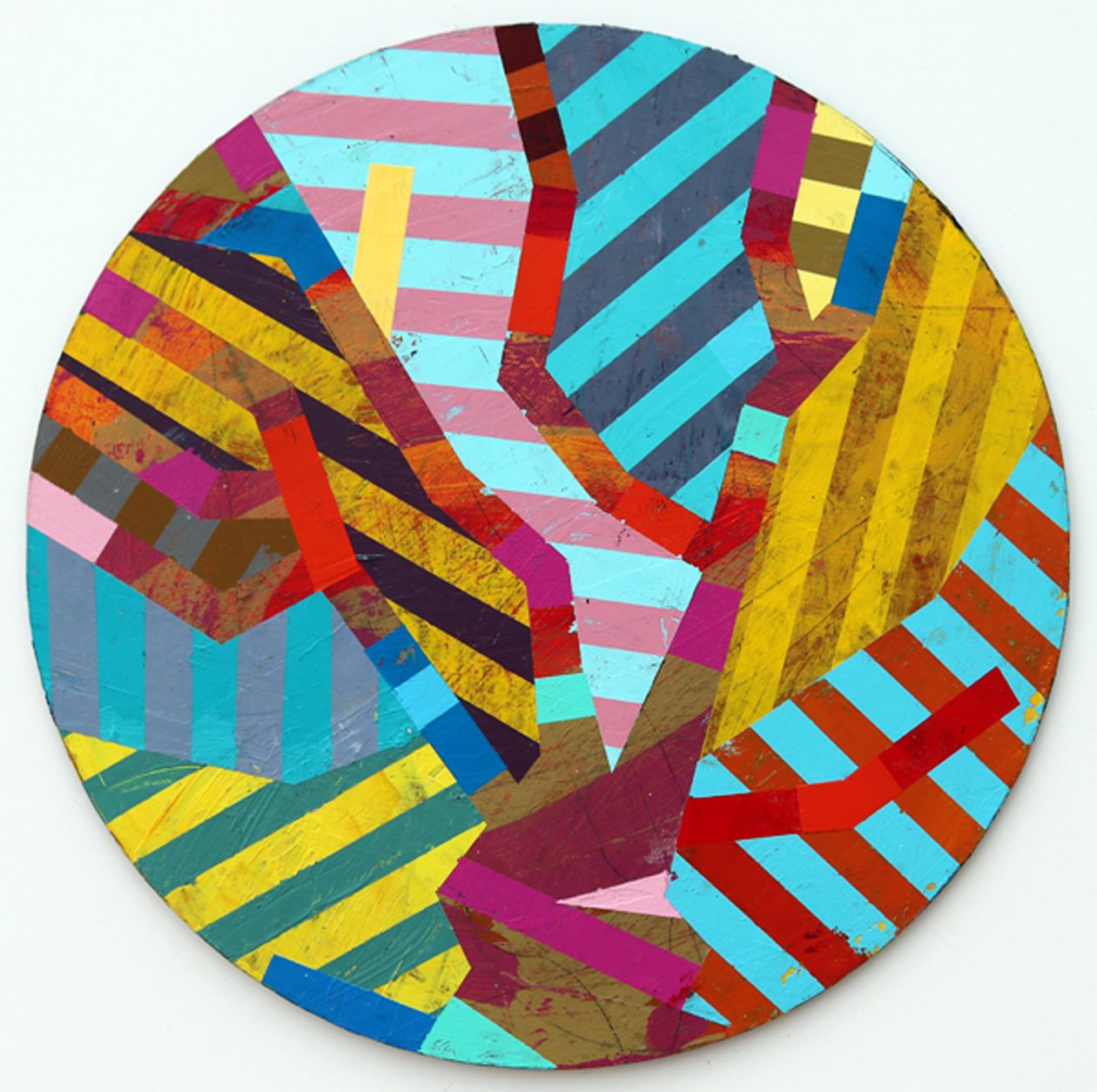 Twixt Heaven & Earth XIV-A (akryl na okrągłej tablicy) autorstwa Sara Hayward