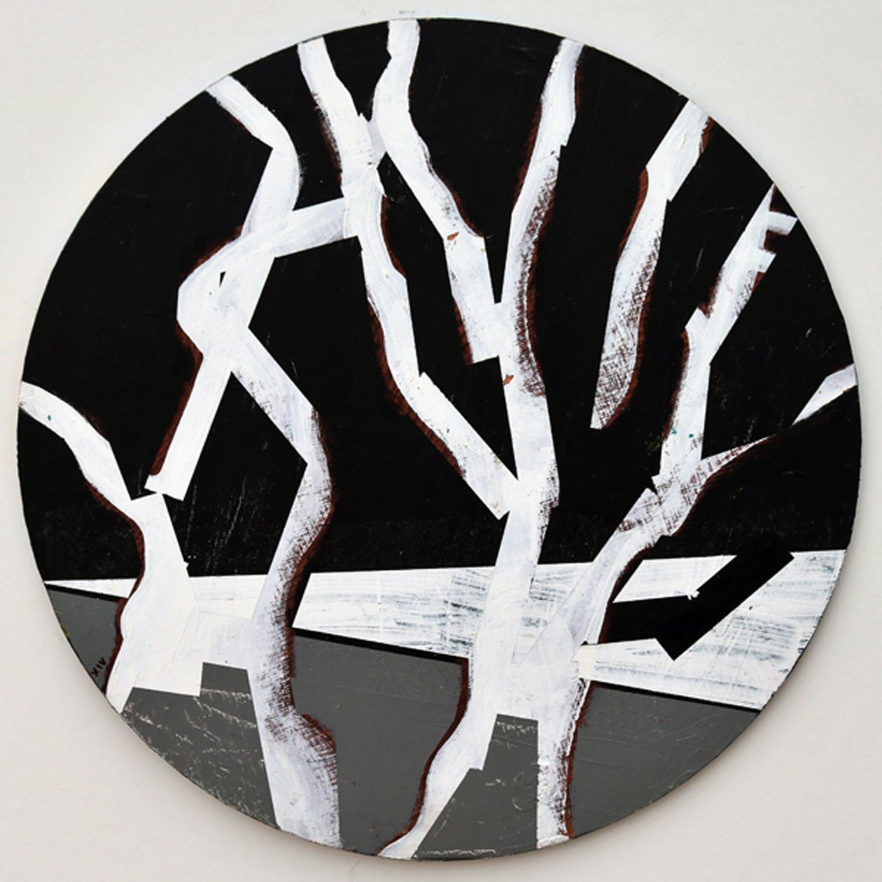 Twixt Heaven & Earth XIV-B (akryl na okrągłej tablicy) autorstwa Sara Hayward