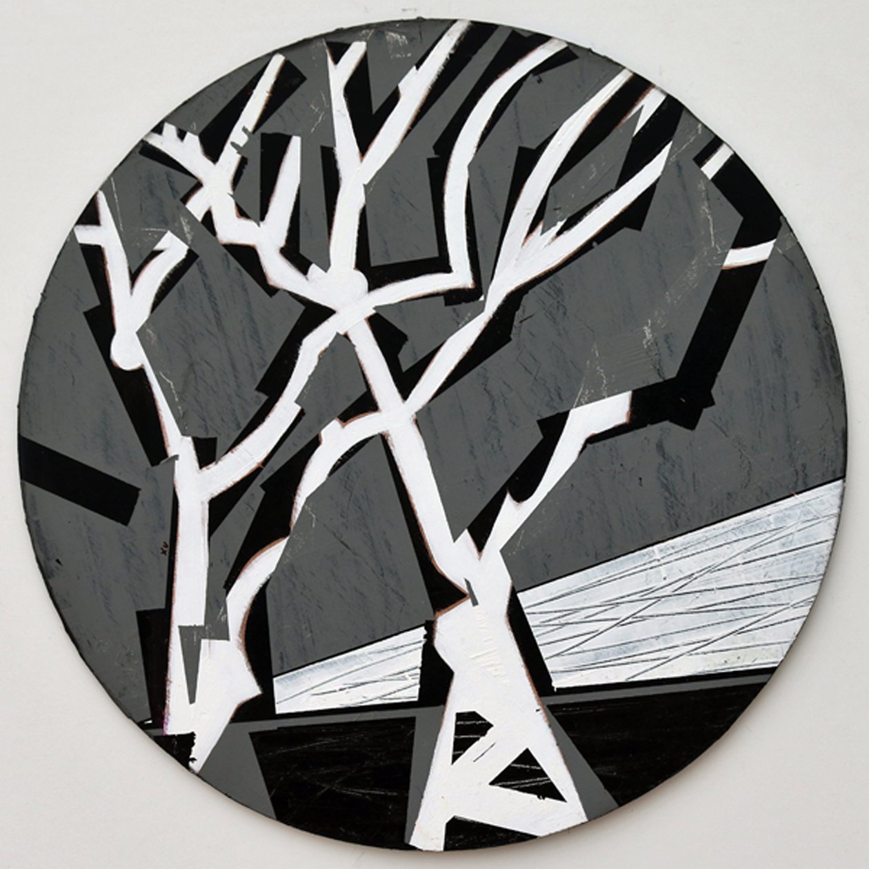 Twixt Heaven & Earth XV-B (akryl na okrągłej tablicy) autorstwa Sara Hayward