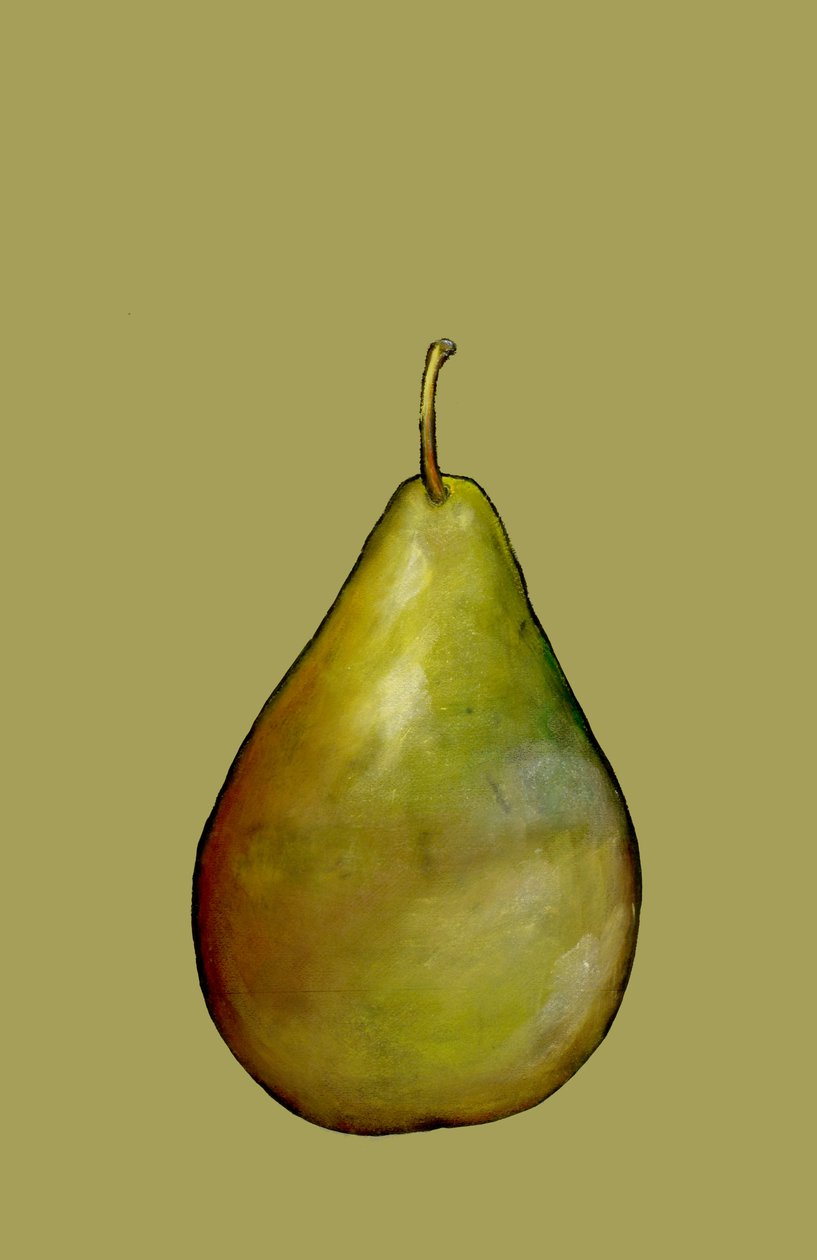 Gruszka, 2007 (olej i pastel na papierze) autorstwa Sarah Thompson Engels