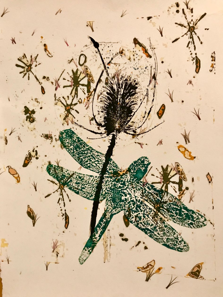 Tesel (monodruk na papierze) autorstwa Sarah Thompson Engels