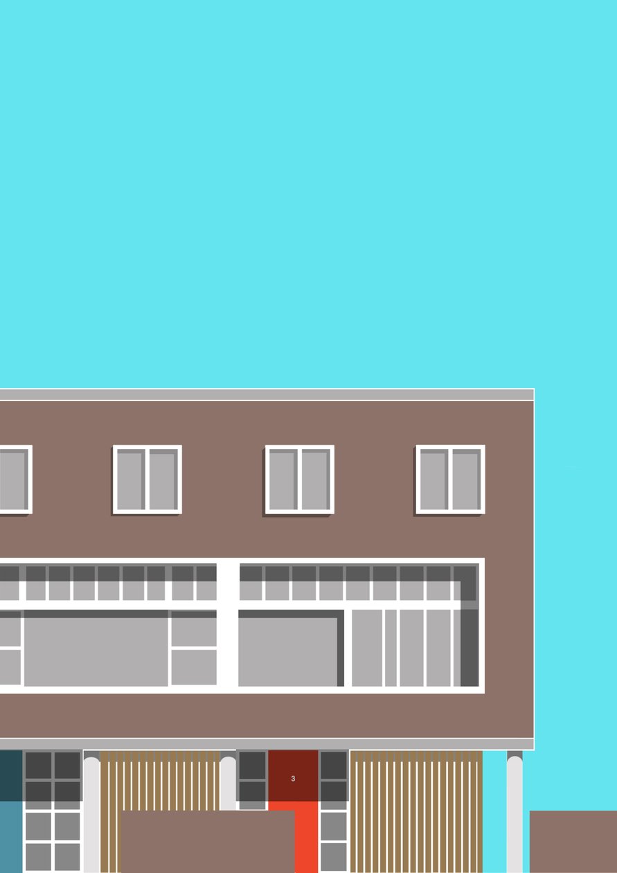 1-3 Willow Road, 2020 (w wersji cyfrowej) autorstwa Sarah Evans