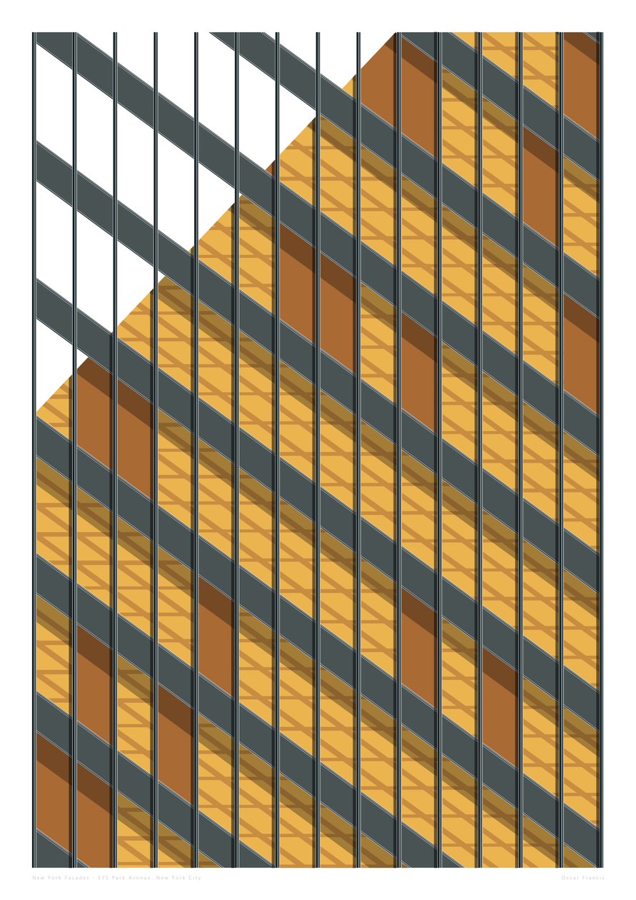 375 Park Avenue, NYC, 2015 (grafika giclee) autorstwa Sarah Evans