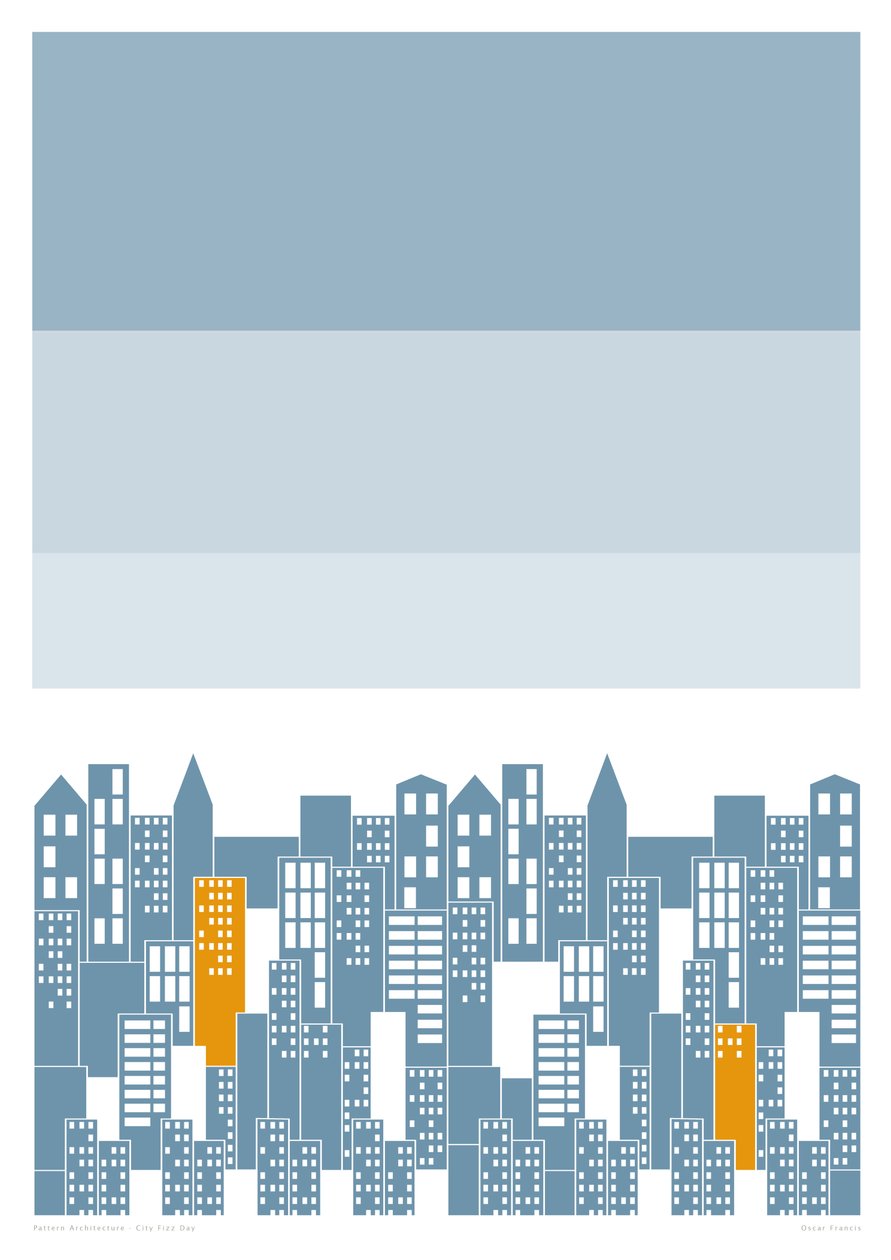 City Fizz Day, 2014 (grafika drukowana giclee) autorstwa Sarah Evans