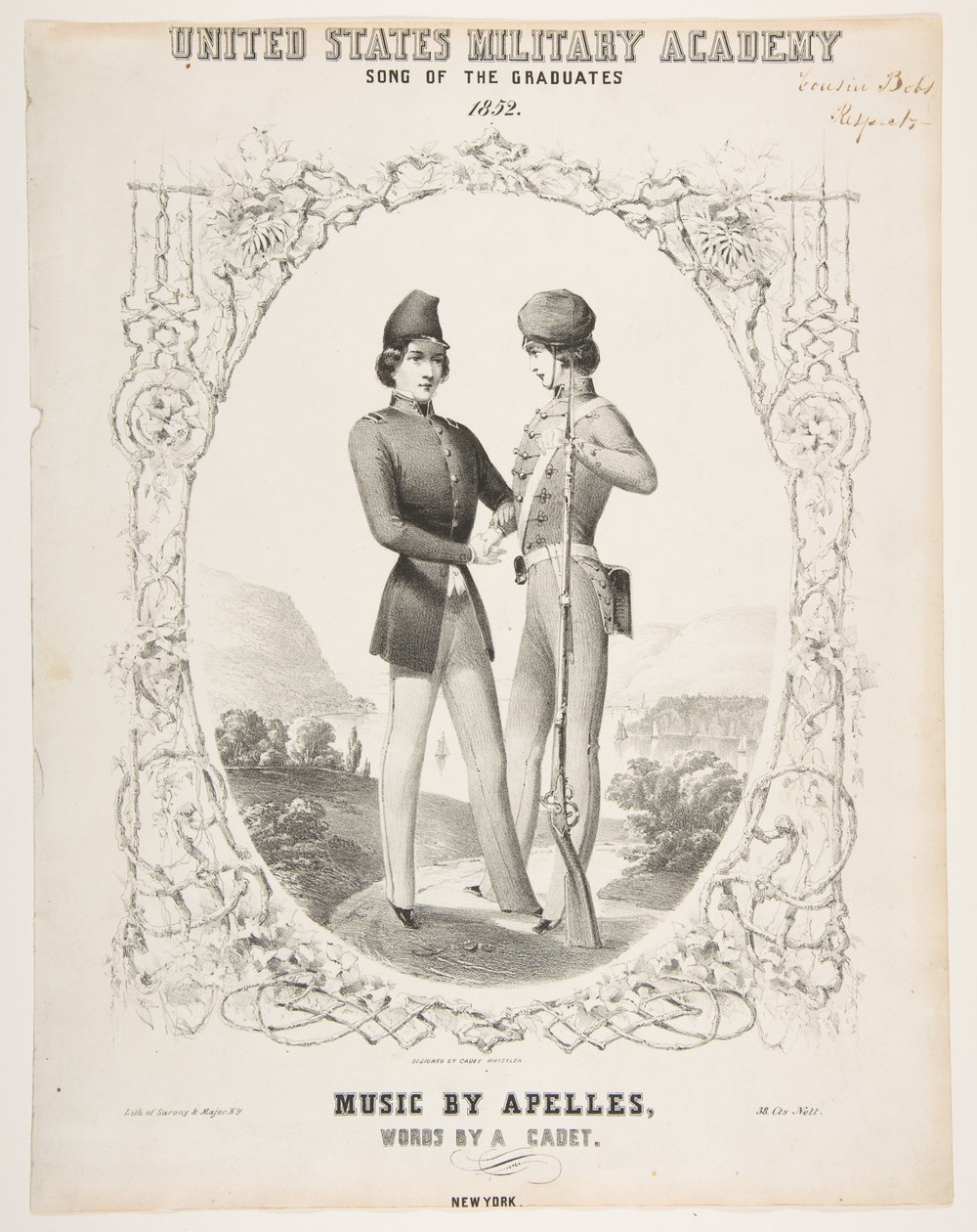 Akademia Wojskowa Stanów Zjednoczonych: Pieśń Absolwentów, 1852. autorstwa Sarony and Co