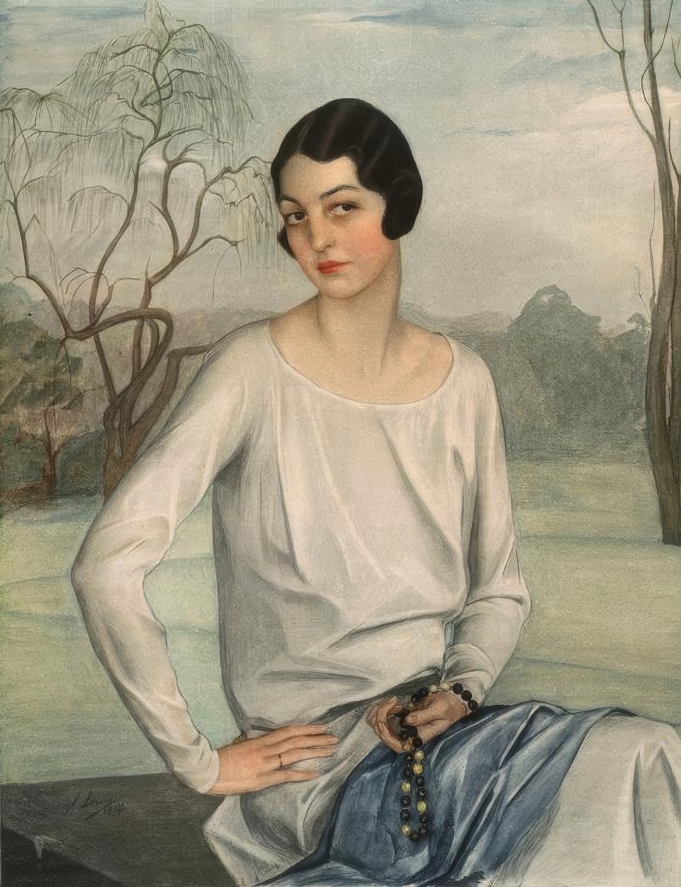 Portret damy autorstwa Savely Sorine
