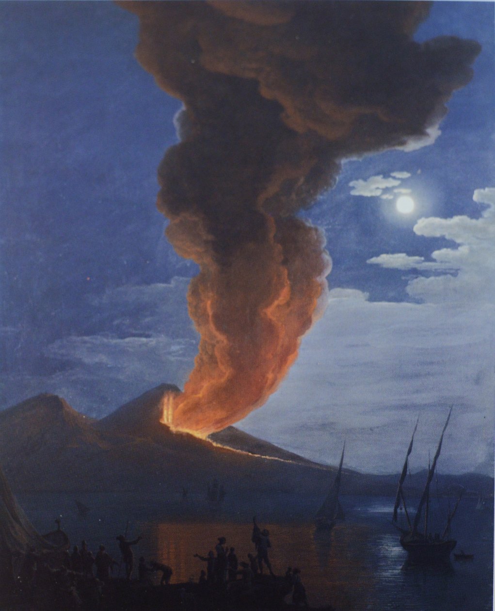 Erupcja Wezuwiusza autorstwa Saverio della Gatta