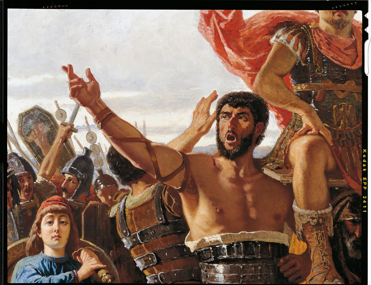 Triumf Mario, detal, Francesco Saverio Altamura (1822-1897), olej na płótnie, 234x352 cm autorstwa Saverio Altamura
