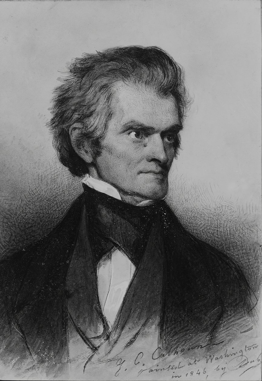 John C. Calhoun, 1846. autorstwa Savinien Edme Dubourjal