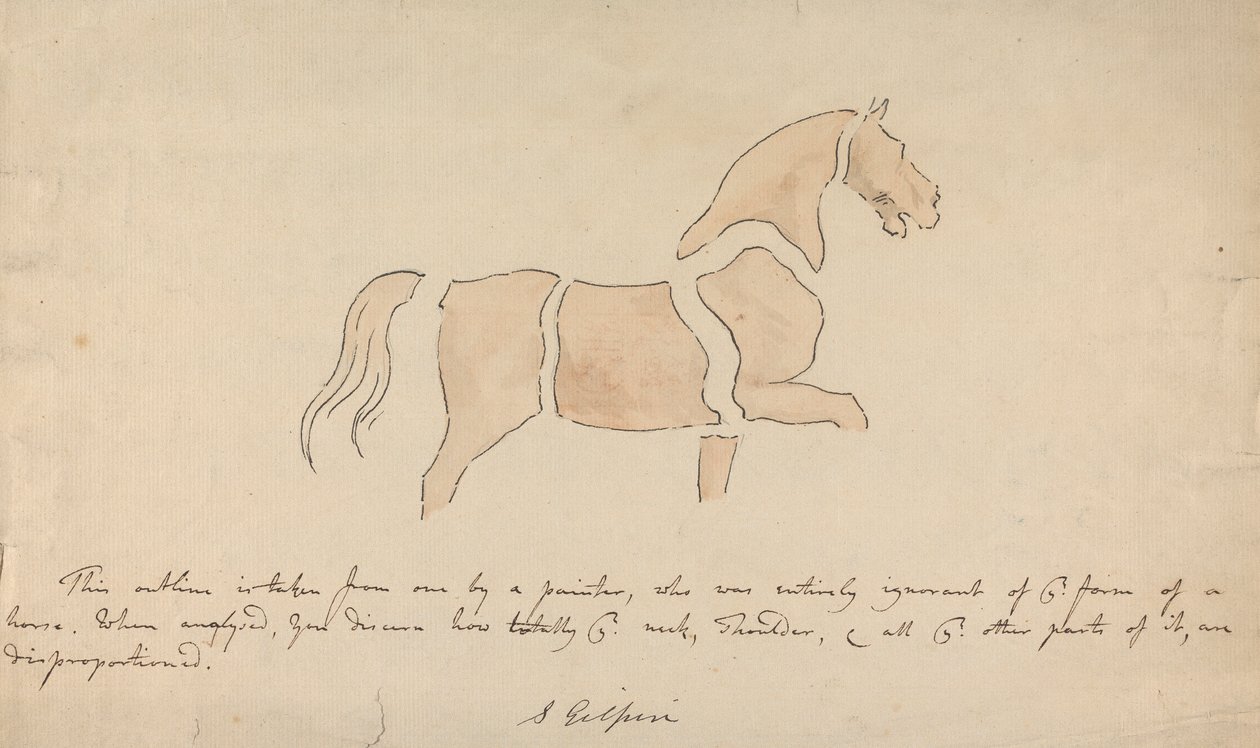 Polidor Desproporcionado para Desenho de Cavalo autorstwa Sawrey Gilpin