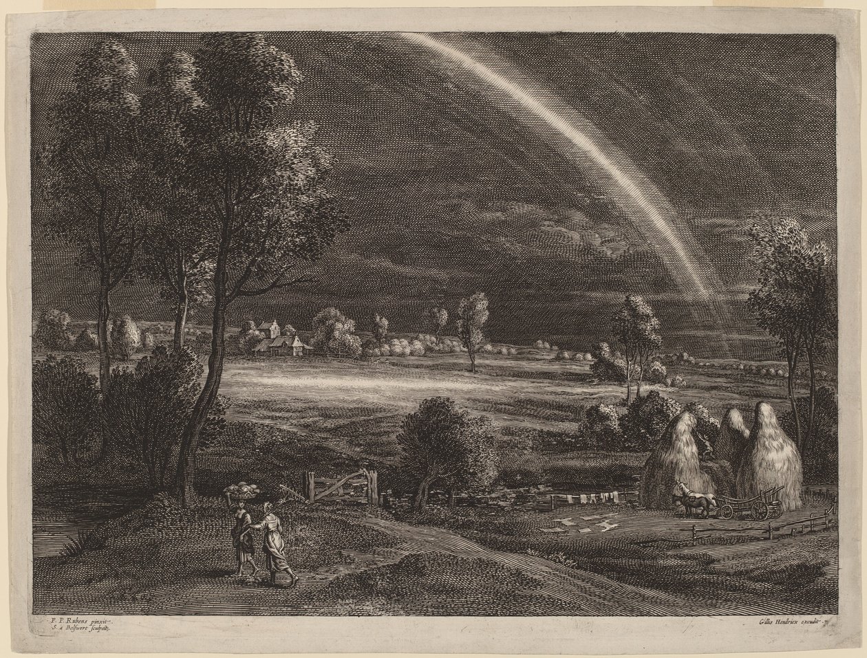 Pejzaż z dużą tęczą autorstwa Schelte Adams Bolswert after Sir Peter Paul Rubens