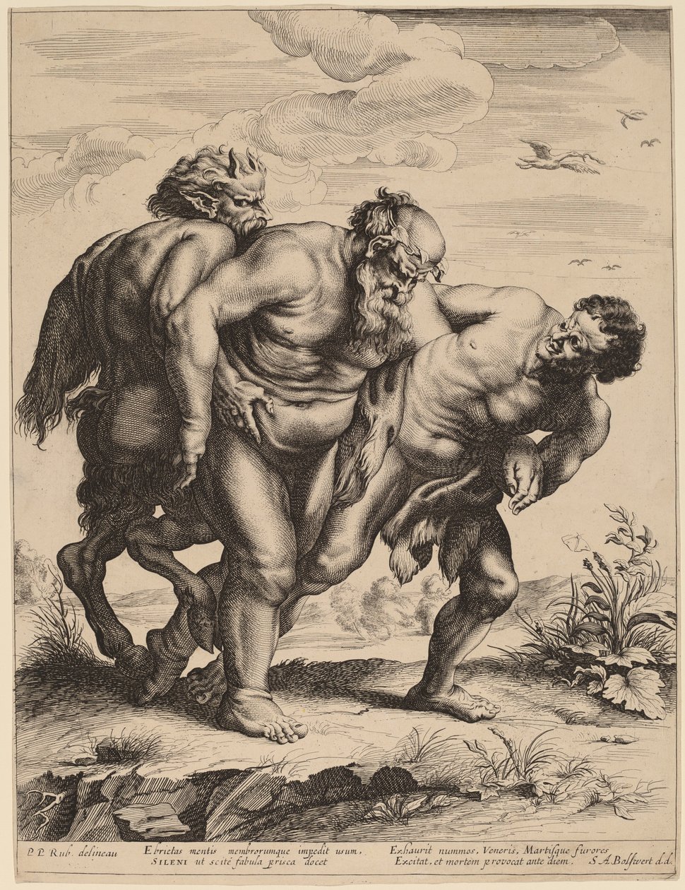 Pijana cisza autorstwa Schelte Adams Bolswert after Sir Peter Paul Rubens