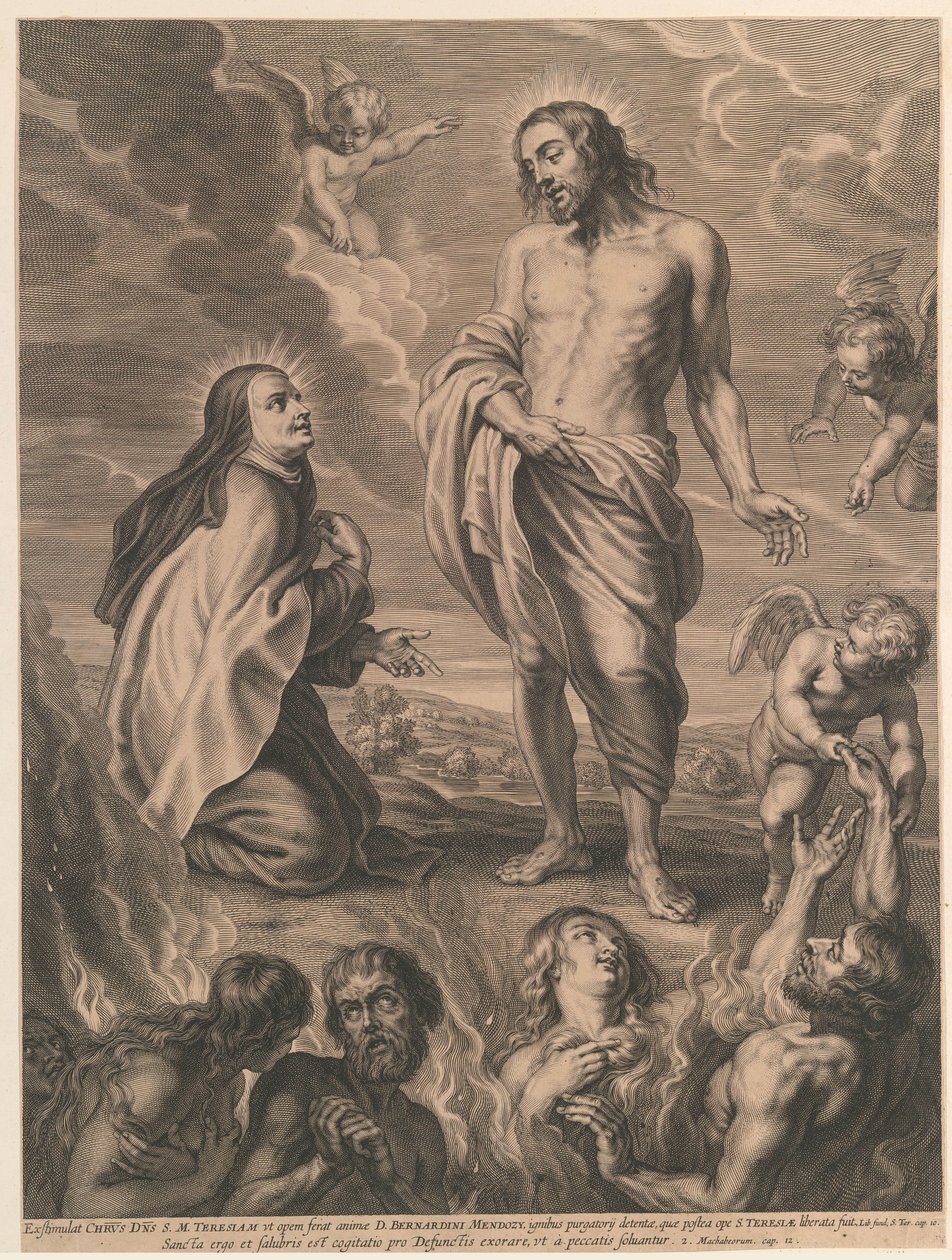 H. Theresia wstawia się za Bernardino de Mendoza autorstwa Schelte Adamsz. Bolswert