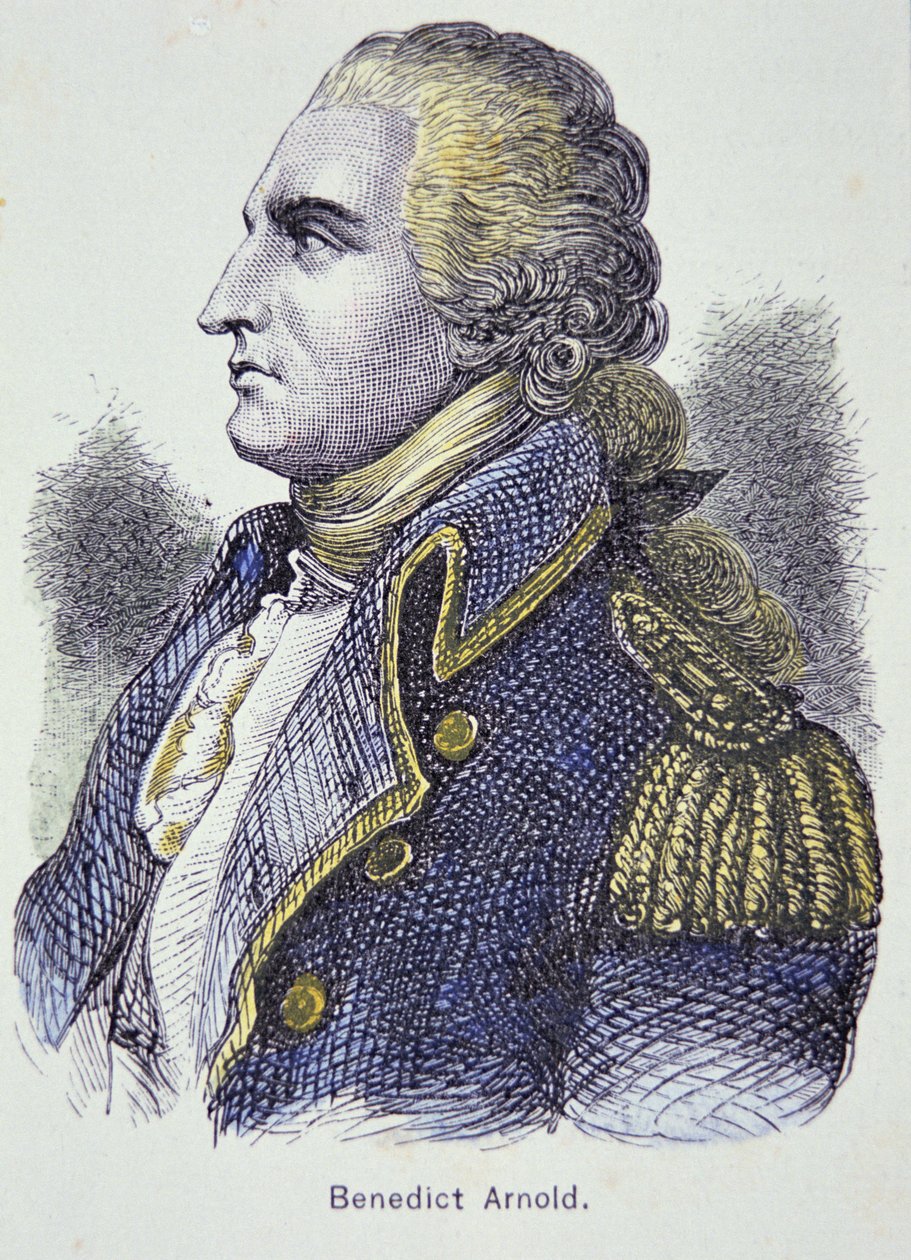 Benedict Arnold (kolor lito) autorstwa School American