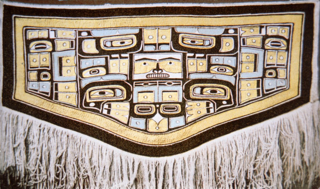 Koc Chilkat, Plemię Tlingit (tekstylia) autorstwa School American