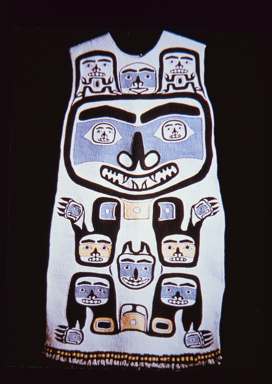 Sukienka Chilkat, Plemię Tlingit (Tekstylia) autorstwa School American