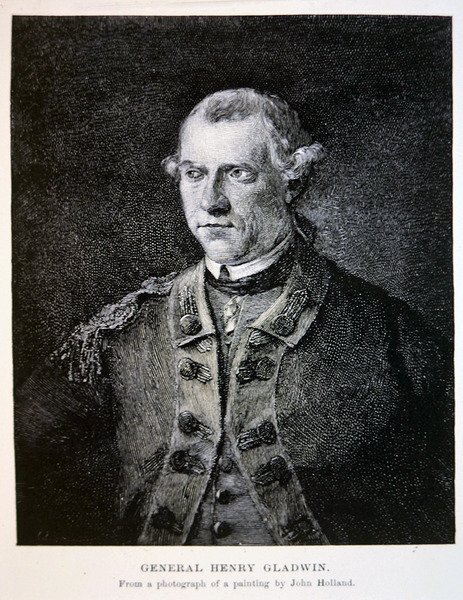 Generał Henry Gladwin, z fotografii obrazu Johna Hollanda (lito) autorstwa School American