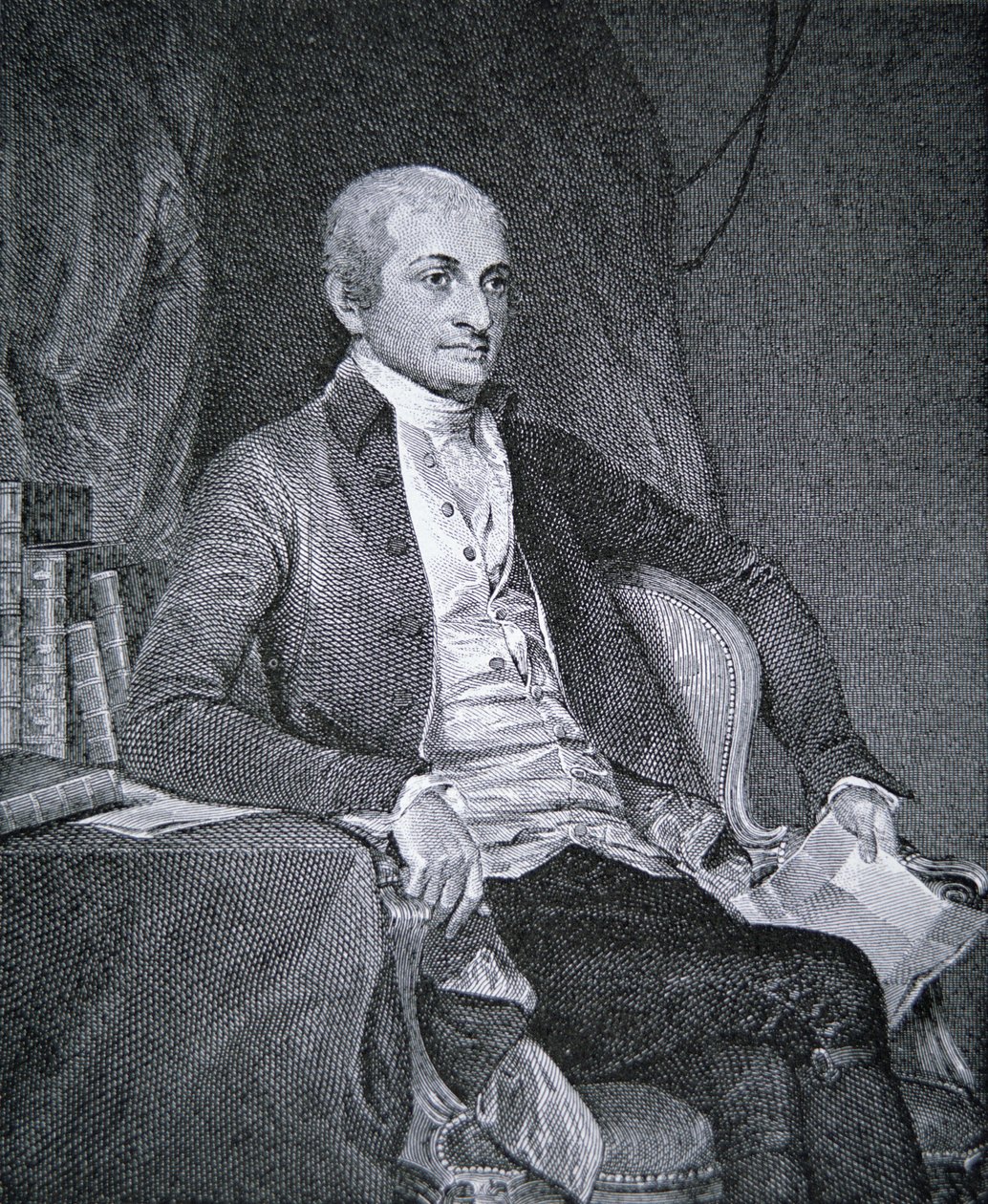 John Jay (1745-1829) (grawerowanie) autorstwa School American