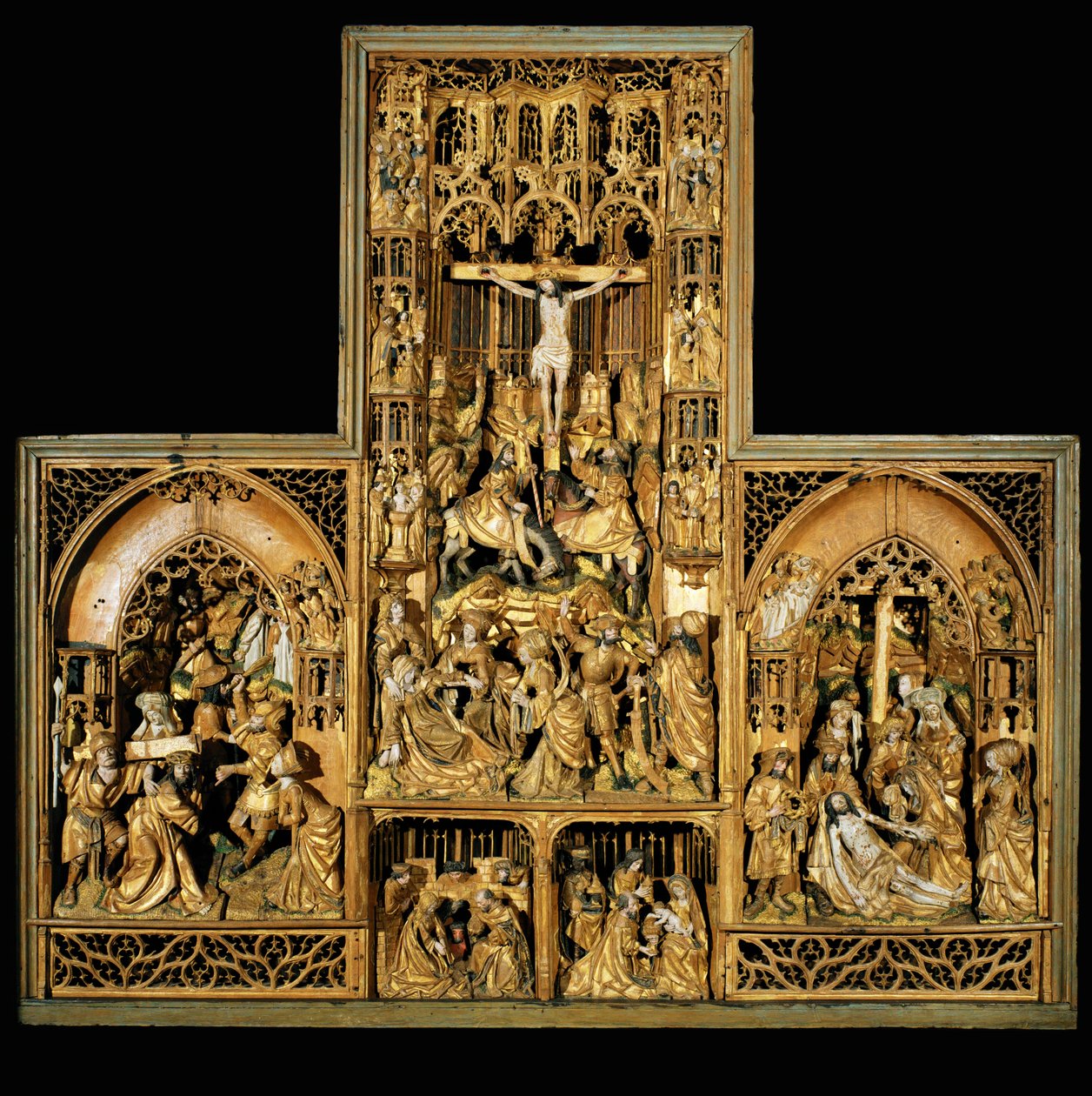 Ołtarz Męki Pańskiej, ok. 1500-10 (dąb) autorstwa School Antwerp