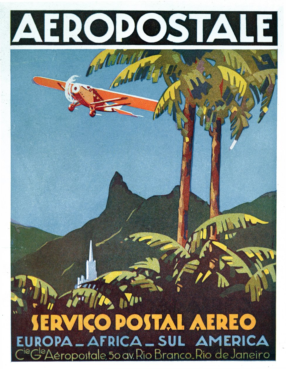 Aeropostale", Poczta Lotnicza, Rio de Janeiro autorstwa School Brazilian