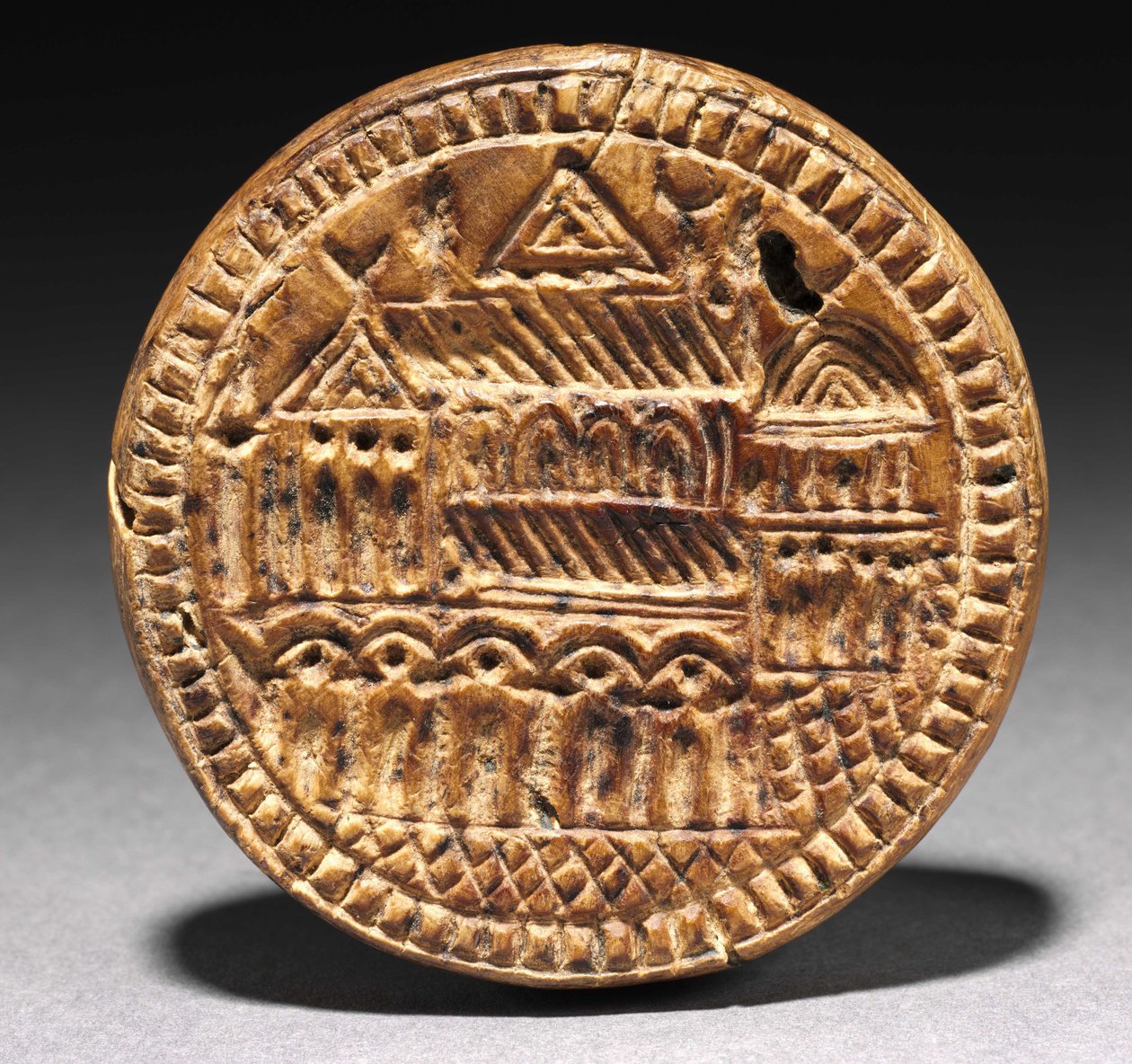 Forma do Chleba Eulogia (Błogosławieństwo), 600s-900s (drewno) autorstwa School Byzantine