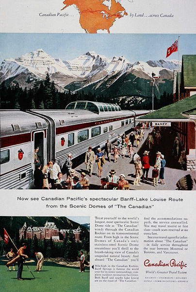 Reklama Canadian Pacific Railway dla „Kanadyjczyka” autorstwa School Canadian