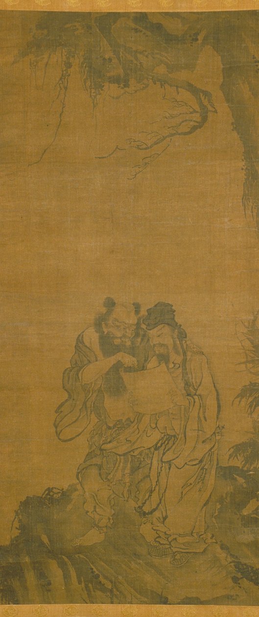 Daoist Immortals (tinta sobre seda) polonês autorstwa School Chinese